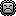 Thwimp from Super Mario World, pixel graphics big rock with spiky edges and a grumpy frown face